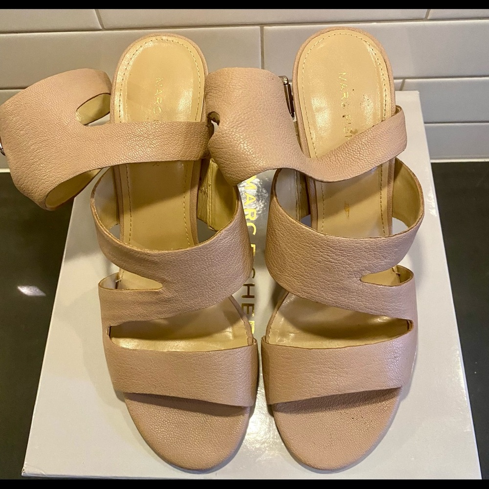 Marc Fisher Paxtin open toe leather sandals